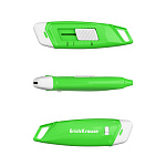 нож канцелярский erichkrause spark mini neon, керам. лезвие, автофиксатор, ассорти /24/192/