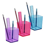 Набор настольный пластиковый ErichKrause® Base, Glitter, ассорти из 3 цветов