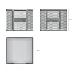 ПОДСТАВКА Д/БУМАЖНОГО БЛОКА, ERICHKRAUSE, СЕТЧАТЫЙ-МЕТАЛЛ, СЕРЫЙ /12/72/