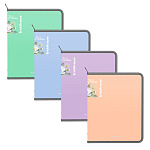 ПАПКА ДЛЯ ТЕТРАДЕЙ, А5+, ERICHKRAUSE MATT PASTEL BLOOM, 0,6 ММ, НА МОЛНИИ, АССОРТИ /4/40/ РФ