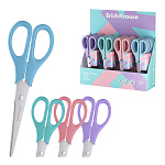 Ножницы ErichKrause EasyCut Pastel, 17 см, ассорти  (в дисплее по 24 шт.)