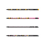 КАРАНДАШ Ч/Г ERICHKRAUSE POSITIVE VIBE, HB, ПЛАСТ, С ЛАСТИКОМ, АССОРТИ, ТУБУС /42/336/2688/