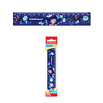 линейка 15 см, erich krause® bluecurl, пласт. разноцветный, флоупак /20/240/ РФ