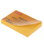 БЛОК Д/ЗАПИСИ 76*51 ММ, 100Л, ХАТБЕР NEON, ОРАНЖЕВЫЙ /12/