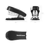 СТЕПЛЕР №24/6,26/6, ДО 15 Л, ERICHKRAUSE CLIPPY MINI CLASSIC, МИНИ, ЧЕРНЫЙ /24/432/