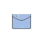 КОНВЕРТ ПЛАСТ. НА КНОПКЕ, А5+, ЕRICHКRAUSE MATT PASTEL BLOOM, 0.6 ММ, ОБШИТ. НЕПРОЗР. АССОРТИ /4/48/