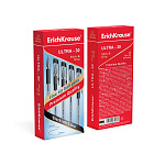 РУЧКА ШАР. ERICHKRAUSE ULTRA L-30, МЕТАЛ. НАКОН, РЕЗ. ЧЕРНЫЙ /12/144/