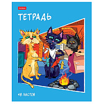 ТЕТРАДЬ 48 Л, А5, КЛ, ХАТБЕР, КОТОБАНДА, НА СКОБЕ /5/100/