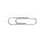 СКРЕПКИ 33 ММ/100 ШТ. ERICHKRAUSE, МЕТАЛЛИЧЕCКИЕ /10/300/