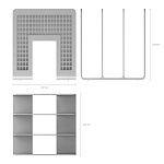 ПОДСТАВКА Д/БУМАГ ERICHKRAUSE, 3 ОТД, ПЛАСТ. СЕРАЯ /2/24/ РФ