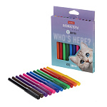 ФЛОМАСТЕРЫ НАБ. 12 ЦВ. ХАТБЕР. КТО ЗДЕСЬ? К/К, Е/П /12/