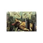 КОНВЕРТ ПЛАСТ. НА КНОПКЕ, A4, ERICHKRAUSE BIG CITY CATS, 0.16 ММ, АССОРТИ /12/240/