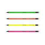 КАРАНДАШ Ч/Г ERICHKRAUSE JOY®, HB,  ПЛАСТ, КОРПУС, С ЛАСТИКОМ, ЗАТОЧЕН. АССОРТИ /42/210/2016/