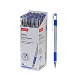 РУЧКА ШАР. ХАТБЕР BYTE, 0,7 ММ, ГРИП, ЧЕРНИЛА МАСЛ. СИНИЙ, МИНИ-ДИСПЛЕЙ /24/144/