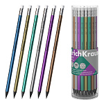 КАРАНДАШ Ч/Г ERICHKRAUSE JOY® METALLIC, HB, ПЛАСТ. КРУГЛЫЙ. С ЛАСТИКОМ /42/336/2688/