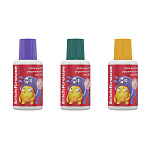 Клей ПВА ErichKrause EasyStick, Jolly Friends, с кисточкой, 20мл, ассорти (в дисплее по 12 шт.)