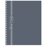 ТЕТРАДЬ 96 Л, А5, КЛ, ХАТБЕР. NEWTONE PASTEL СЕРЫЙ АГАТ, МЕЛ. ОБЛ. ЛАМ. SOFT-TOUCH. ГРЕБЕНЬ/2/40/