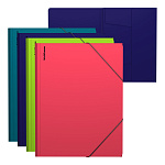 ПАПКА НА РЕЗИНКАХ ПЛАСТ, A4, ERICHKRAUSE SOFT REEF, 0,6 ММ, АССОРТИ /4/96/ РФ