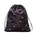 Мешок для обуви ErichKrause с карманом на молнии 500x410мм Black Style