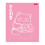 ТЕТРАДЬ 48 Л, А5, КЛ, ХАТБЕР. PANDA_DAY, ЛАМ. SOFT-TOUCH, НА СКОБЕ /5/100/ РФ