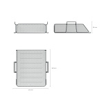 ЛОТОК ГОРИЗ. ERICHKRAUSE STELL, СЕТЧАТЫЙ-МЕТАЛЛ, СЕРЫЙ /4/24/