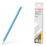 КАРАНДАШИ ЦВ. 06 ШТ, ERICHKRAUSE BASIC, ПЛАСТ. ШЕСТИГРАН. АССОРТИ /12/240/