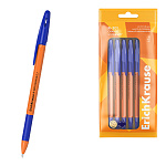 Набор из 8 ручек шариковых ErichKrause R-301 Stick&Grip Orange 0.7, цвет чернил синий (в пакете)