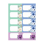 НАКЛЕЙКИ НА ТЕТРАДИ ERICHKRAUSE PASTEL BLOOM, 03 Л, ПАКЕТ, Е/П /50/