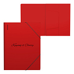 ПАПКА НА РЕЗИНКАХ ПЛАСТ, A4, ERICHKRAUSE CLASSIC PHRASES, 0,4 ММ, КРАСНЫЙ /4/96/ 