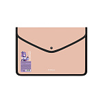 КОНВЕРТ ПЛАСТ. НА КНОПКЕ, A4, ERICHKRAUSE MATT MANGA, 0,6 ММ, ОБШИТЫЙ, НЕПРОЗР. АССОРТИ /4/64/ РФ