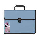 Портфель пластиковый ErichKrause Soft Manga, с 2 отделениями, с текстильной вставкой, A4, ассорти (в пакете по 1 шт.)