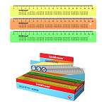 ЛИНЕЙКА 20 СМ, ERICHKRAUSE НЕОН, С ТАБЛИЦЕЙ УМНОЖЕНИЯ, АССОРТИ, ДИСПЛЕЙ /45/900/ РФ