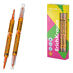 МАРКЕР ТЕКСТ. ERICHKRAUSE VISIOLINE V-16 BRUCH NEON, ДВУХСТОРОН. ОРАНЖЕВЫЙ /12/144/1728/