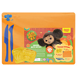 НАБОР ДЛЯ ЛЕПКИ МУЛЬТИ-ПУЛЬТИ. ЧЕБУРАШКА /ДОСКА А4+2 СТЕКА+2 ФОРМОЧКИ ДЛЯ ЛЕПКИ/, ПЛАСТИК /5/