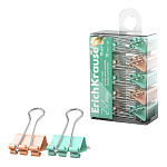 ЗАЖИМ Д/БУМАГ 19 ММ/10 ШТ ERICHKRAUSE PASTEL BLOOM, АССОРТИ /10/200/