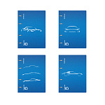 ТЕТРАДЬ 100 Л, А5, КЛ. ERICHKRAUSE IQ FINE LINE, MIRAGE. СИНИЙ, ПЛАСТ. ОБЛ. НА КОЛЬЦАХ /24/ РФ