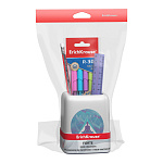 Набор настольный пластиковый ErichKrause® Forte, Meditation, белый с фиолетовой вставкой