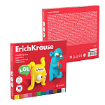 ПЛАСТИЛИН 12 ЦВ. ERICHKRAUSE JOLLY FRIENDS, 216 Г, СО СТЕКОМ, АССОРТИ, К/К /6/24/