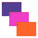 КОНВЕРТ ПЛАСТ. НА МОЛНИИ, А5+, ERICHKRAUSE ТЕКСТУРА БАРХАТ КАРИБСКИЙ ЗАКАТ ЗИП, 0,18 ММ, НЕПРОЗР. /1