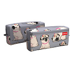 Пенал квадро с двумя отделениями ErichKrause 210x100x50мм Chilling Dog