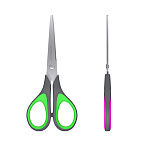 НОЖНИЦЫ 17 СМ. ERICHKRAUSE STANDART+, РЕЗИНОВЫЕ ВСТАВКИ, АССОРТИ, Е/П /12/240/