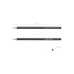 КАРАНДАШ Ч/Г ERICHKRAUSE JET BLACK 100, HB, ШЕСТИГР. ЗАТОЧЕН. ЧЕРНЫЙ {45697} /12/144/2880/