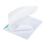 ТЕТРАДЬ 96 Л, А5, КЛ, ХАТБЕР. ОДНОТОННЫЙ. АКВАМАРИН, ЛАМ. МЯГКОЕ КАСАНИЕ, НА СКОБЕ /5/30/