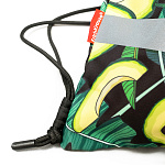 Мешок для обуви ErichKrause с карманом на молнии 500x410мм Avocado Night