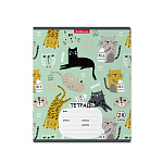 ТЕТРАДЬ 24 Л, КЛ. ERICHKRAUSE LYING CATS, MIX-PACK /10/160/ РФ