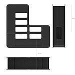 ЛОТОК ВЕРТ. ERICHKRAUSE TECHNO 75 ММ, ЧЕРНЫЙ /2/16/ РФ