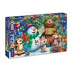 ИГРА ПАЗЛЫ ХАТБЕР. 24 ЭЛЕМЕНТА, А2, PREMIUM MAXI. ПРАЗДНИК У ЕЛОЧКИ, 480*330ММ /14/