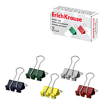 ЗАЖИМ Д/БУМАГ 15 ММ/12 ШТ ERICHKRAUSE, АССОРТИ /12/360/