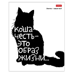ТЕТРАДЬ 48 Л, А5, КЛ, ХАТБЕР. КОТЫ-НАШЕ ВСЕ, ВЫБ. ЛАК, НА СКОБЕ /5/60/