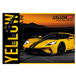 АЛЬБОМ Д/РИС. 40 Л. А4, ХАТБЕР. YELLOW SUPERCAR, НА СКОБЕ /7/35/ РФ